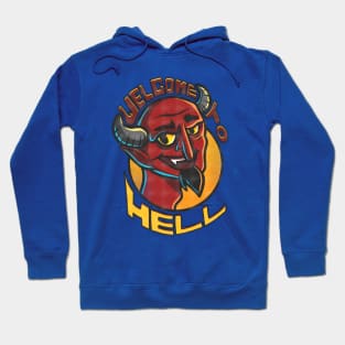 Welcome to hell vintage Hoodie